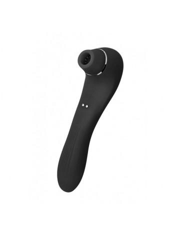 Vacuum stimulator with vibration Wooomy Smoooch Black Clitoral Suction & Vibration