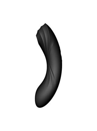 Вакуумный стимулятор с вибрацией Satisfyer Curvy Trinity 4 Black