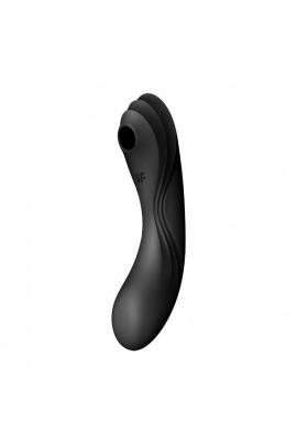 Вакуумный стимулятор с вибрацией Satisfyer Curvy Trinity 4 Black