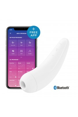 Вакуумный клиторальный Bluetooth стимулятор Satisfyer Curvy 2+ White