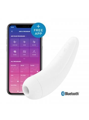 Вакуумный клиторальный Bluetooth стимулятор Satisfyer Curvy 2+ White