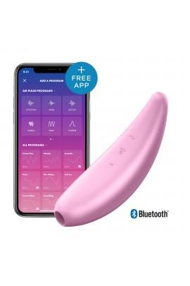 Вакуумний потужний кліторальний стимулятор Satisfyer Curvy 3+ з керуванням зі смартфона
