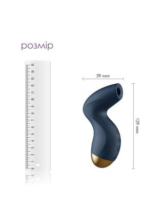 Вакуумний кліторальний стимулятор Svakom Pulse Pure Navy Blue, 5 режимів, 5 інтенсивностей у кожному