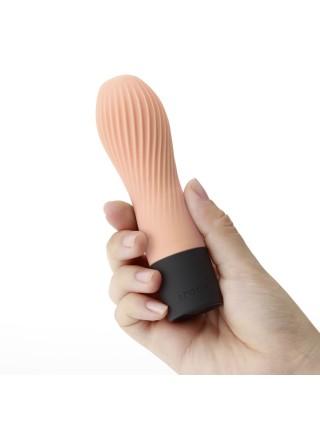 Vibrator IROHA ZEN Hanacha with delicate ribbed surface