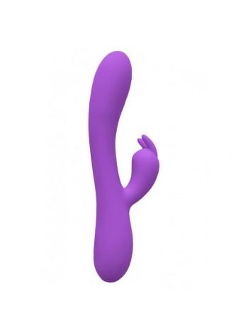 Вібратор-кролик Wooomy Gili-Gili Vibrator with Heat Purple, відросток з вушками, підігрів до 40°С