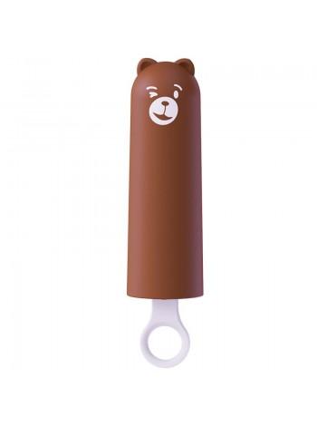 Вібратор CuteVibe Teddy Brown (Pink Dildo), реалістичний вібратор під виглядом морозива