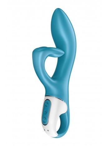 Vibrator-Quole with a triple process of Satisfyer Embrace me turquoise, 2 motors, diameter 3.6 cm