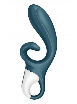 Satisfyer Hug ME BlueGrey smartwibrator, 2 motors, diameter 4.2cm, wide clitoris