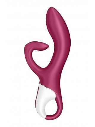 Вибратор кролик с тройным отростком Satisfyer Embrace me Berry, 2 мотора, диаметр 3,6 см