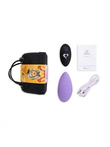 Vibrator in FEELZTOYS Panty Vibrator Purple panties with remote control