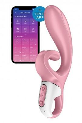 Satisfyer Hug Me Pink Smartwibrator, 2 motors, diameter 4.2cm, wide clitoral part