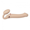 Безремневой страпон с вибрацией Strap-On-Me Vibrating Flesh L, диаметр 4,2 см, пульт ДУ, регулируемый || Безремінний страпон з вібрацією Strap-On-Me Vibrating Flesh L, діаметр 4,2 см, пульт ДК, регульований || Strapless strap-on with vibration and remote control Strap-On-Me Vibrating Flesh L