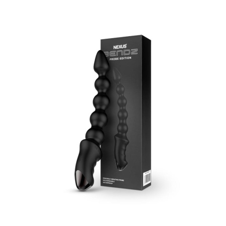 Анальный вибратор-бусы Nexus BENDZ Bendable Vibrator Probe Edition, эффект памяти формы || Анальний вібратор-намисто Nexus BENDZ Bendable Vibrator Probe Edition, ефект пам’яті форми || Nexus BENDZ Bendable Vibrator Probe Edition