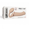 Безремневой страпон с вибрацией Strap-On-Me Vibrating Flesh L, диаметр 4,2 см, пульт ДУ, регулируемый || Безремінний страпон з вібрацією Strap-On-Me Vibrating Flesh L, діаметр 4,2 см, пульт ДК, регульований || Strapless strap-on with vibration and remote control Strap-On-Me Vibrating Flesh L