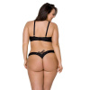Комплект из экокожи Passion CELINE BIKINI 6XL/7XL black, открытый бра, стринги со шнуровкой || Комплект з екошкіри Passion CELINE BIKINI 6XL/7XL black, відкритий бра, стрінги зі шнурівкою || PASSION CELINE CELINE CELINE CELINE CELINE CELINE CELINE CELINE CELINE CELINII