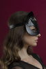 Маска кошечки Feral Feelings - Catwoman Mask, натуральная кожа, черная || Маска кішечки Feral Feelings - Catwoman Mask, натуральна шкіра, чорна || Black mask stephanie from natural skin Feral Feelings - Catwoman Mask