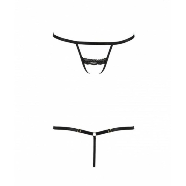 Трусики-стрепы Passion Exclusive SHELLY THONG L/XL, black