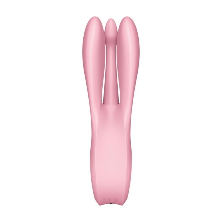 Кліторальний вібратор Satisfyer Threesome 1 Pink з трьома гнучкими пальчиками