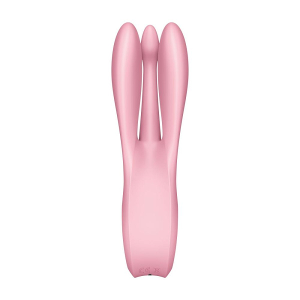 Клиторальный вибратор Satisfyer Threesome 1 Pink с тремя гибкими пальчиками