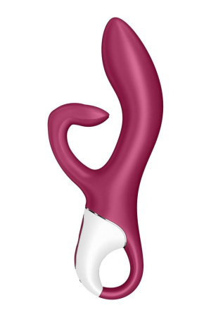 Вибратор кролик с тройным отростком Satisfyer Embrace me Berry, 2 мотора, диаметр 3,6 см || Вібратор-кролик із потрійним відростком Satisfyer Embrace me Berry, 2 мотори, діаметр 3,6 см || Vibrator hug with triple extension Satisfyer Embrace me Berry, 2 motors, diameter 3,6 cm