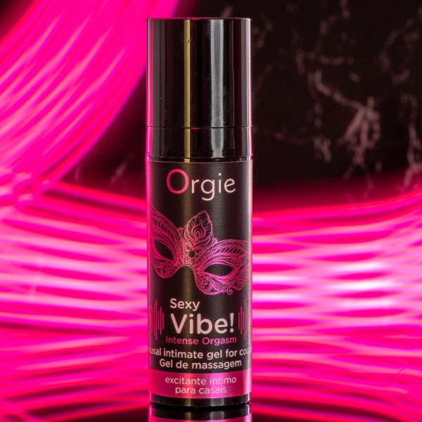 Жидкий вибратор Orgie Sexy Vibe! Intense Orgasm, 15 мл, тепло-холод, очень мощный