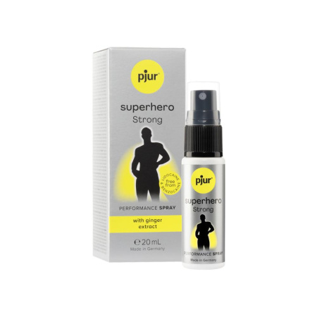 Спрей-пролонгатор pjur Superhero Strong Spray 20 ml, з екстрактом імбиру, без анестетиків