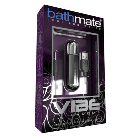 Вибропуля Bathmate Vibe Bullet Chrome, глубокая мощная вибрация || Вібропуля Bathmate Vibe Bullet Chrome, глибока потужна вібрація || Bullet with deep vibration Bathmate Vibe Bullet Chrome