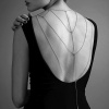 Цепочка для спины Bijoux Indiscrets Magnifique Back and Cleavage Chain - Silver, украшение для тела || Ланцюжок для спини Bijoux Indiscrets Magnifique Back and Cleavage Chain - Silver, прикраса для тіла || Chain for back Bijoux Indiscrets Magnifique Back and Cleavage Chain - Silver
