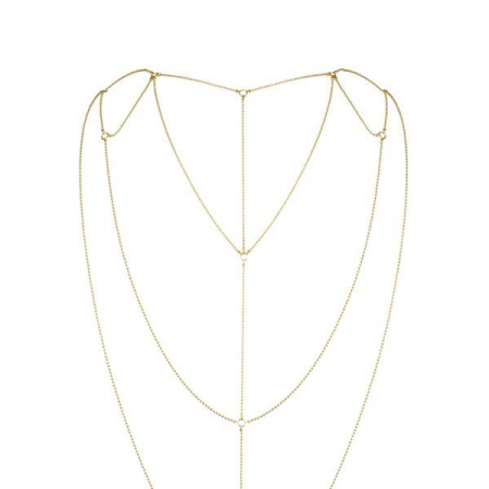 Ланцюжок для спини Bijoux Indiscrets Magnifique Back and Cleavage Chain - Gold, прикраса для тіла