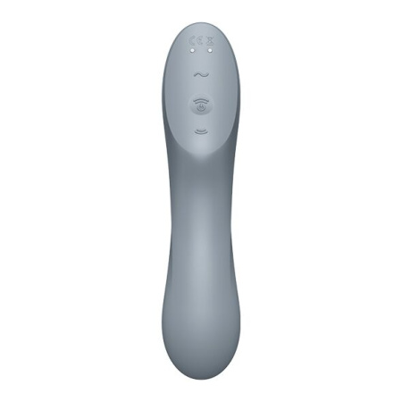 Вакуумный стимулятор с вибрацией Satisfyer Curvy Trinity 3 BlueGrey || Вакуумний стимулятор з вібрацією Satisfyer Curvy Trinity 3 BlueGrey || Vacuum stimulator with vibration Satisfyer Curvy Trinity 3 BlueGrey