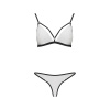 Комплект белья Passion ORIHIME SET S/M, white, стрэпы, лиф и трусики || Комплект білизни Passion ORIHIME SET S/M, white, стрепи, ліф і трусики || Orihime Set White S / M - Passion Linen Set: Strugs: Lifts and Panties