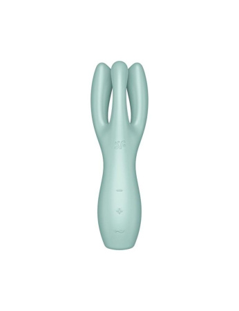 Клиторальный вибратор Satisfyer Threesome 3 Mint с тремя пальчиками || Кліторальний вібратор Satisfyer Threesome 3 Mint з трьома пальчиками || Clitoral vibrator Satisfyer Threesome 3 Mint with finger fingers