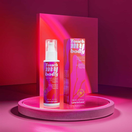 Массажный гель и смазка 2в1 Love To Love TOUCH MY BODY Ylang-Ylang (100 мл) увлажняющий || Масажний гель і змазка 2в1 Love To Love TOUCH MY BODY Ylang-Ylang (100 мл) зволожувальний || Massage comfortable 2-in-1 Love To Love TOUCH MY BODY Ylang-Ylang