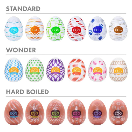 Набор мастурбаторов-яиц Tenga Egg Variety Pack - Standard (6 шт) || Набір мастурбаторів-яєць Tenga Egg Variety Pack - Standard (6 шт) || Set masturbator eggs Tenga Egg Variety Pack, 6 pcs