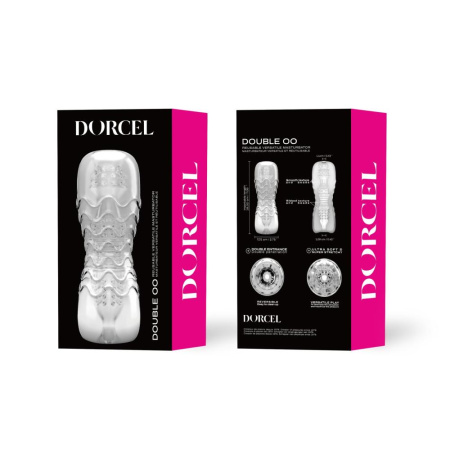 Мастурбатор Dorcel Double OO, двосторонній, два рельєфи