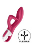 Вибратор кролик с тройным отростком Satisfyer Embrace me Berry, 2 мотора, диаметр 3,6 см || Вібратор-кролик із потрійним відростком Satisfyer Embrace me Berry, 2 мотори, діаметр 3,6 см || Vibrator hug with triple extension Satisfyer Embrace me Berry, 2 motors, diameter 3,6 cm