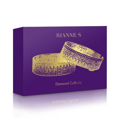 Лакшери наручники-браслеты с кристаллами Rianne S: Diamond Cuffs, подарочная упаковка || Лакшері наручники-браслети з кристалами Rianne S: Diamond Cuffs, подарункове паковання || Luxury cuff bracelets with crystals Rianne S: Diamond Cuffs in atlas packaging