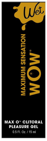 Возбуждающий гель для клитора Wet Wow Max O Clitoral Arousal Gel, легкое покалывание (15 мл) || Збуджувальний гель для клітора Wet Wow Max O Clitoral Arousal Gel, легке поколювання (15 мл) || Stimulating gel for clitoris Wet Wow Max, 15 ml