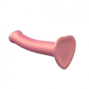 Насадка для страпона Strap-On-Me Mono Density Dildo Rose M, диам. 3,3см, однослойный силикон, гибкий || Насадка для страпону Strap-On-Me Mono Density Dildo Rose M, діам. 3,3 см, одношаровий силікон, гнучк || Dildo for denim Strap-On-Me Mono Density Dildo Rose M, 18x3,3cm
