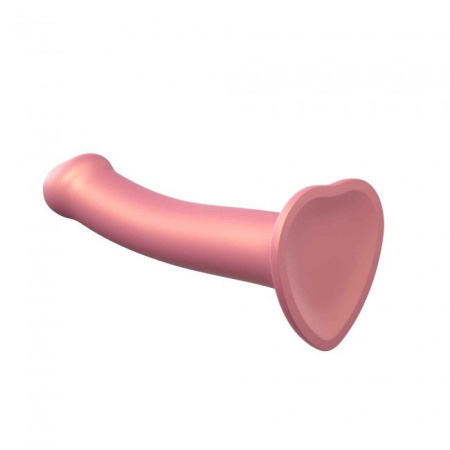 Насадка для страпона Strap-On-Me Mono Density Dildo Rose M, диам. 3,3см, однослойный силикон, гибкий || Насадка для страпону Strap-On-Me Mono Density Dildo Rose M, діам. 3,3 см, одношаровий силікон, гнучк || Dildo for denim Strap-On-Me Mono Density Dildo Rose M, 18x3,3cm