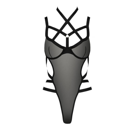 Боди-монокини Passion Exclusive HAGAR BODY XXL/XXXL, black || Боди-монокини Passion Exclusive HAGAR BODY XXL/XXXL, black || Bodysuit monokini HAGAR BODY black XXL/XXXL - Passion Exclusive