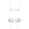 Сексуальный комплект с поясом для чулок Passion LOVELIA SET XXL/XXXL, white || Сексуальний комплект з поясом для панчіх Passion LOVELIA SET XXL/XXXL, white || LOVELIA SET white XXL/XXXL - Passion