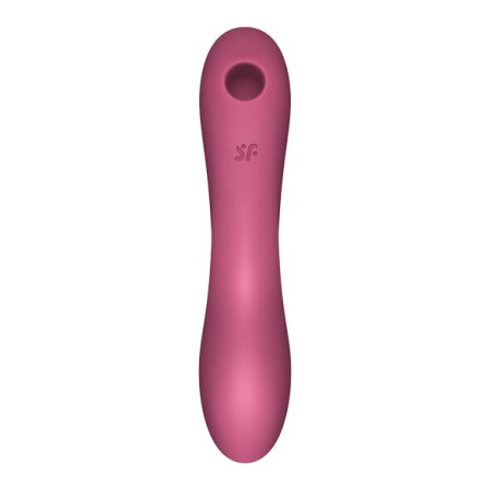 Вакуумный стимулятор с вибрацией Satisfyer Curvy Trinity 3 Red || Вакуумний стимулятор із вібрацією Satisfyer Curvy Trinity 3 Red || Vacuum stimulator with vibration Satisfyer Curvy Trinity 3 Red