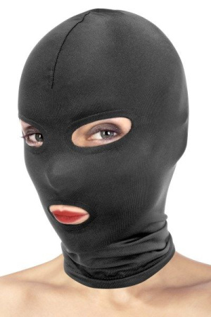 Капюшон для БДСМ с открытыми глазами и ртом Fetish Tentation Open Mouth and Eyes Hood || Капюшон для БДСМ з відкритими очима та ротом Fetish Tentation || BDSM mask with buttocks eye and mouth Fetish Tentation Open Mouth and Eyes Hood