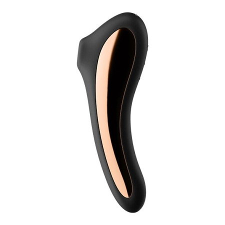Вакуумный стимулятор с вибрацией Satisfyer Dual Kiss Black || Вакуумний стимулятор з вібрацією Satisfyer Dual Kiss Black || Vacuum stimulator with vibration Satisfyer Dual Kiss Black