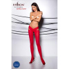 Эротические колготки Passion TIOPEN 005 1/2 (60 den), roso, с вырезом, оригинальный пояс || Еротичні колготки Passion TIOPEN 005 1/2 (60 den), roso, з вирізом, оригінальний пояс || Woman erotic tights TIOPEN 005 roso 1/2 (60 den) - Passion, with a cutout, original belt