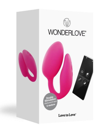 Виброяйцо с клиторальной стимуляцией Love To Love Wonderlove с пультом ДУ, можно под одежду || Віброяйце з кліторальною стимуляцією Love To Love Wonderlove з пультом ДК, можна під одяг || Vibrating with an stimulation Love To Love Wonderlove with remote control