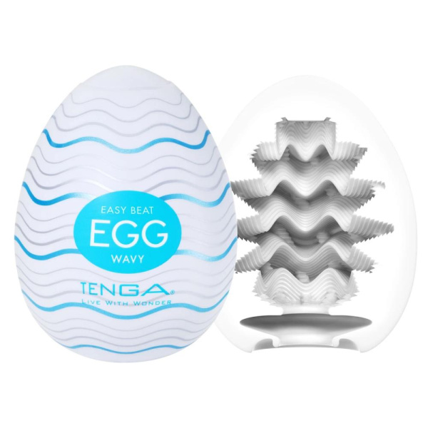 Мастурбатор-яйцо Tenga Egg Wavy