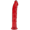 Фалоімітатор Doc Johnson Jelly Jewels Dong & Suction Cup Red, діаметр 3,6 см, антибактеріальний ПВХ