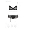 Сексуальный комплект с поясом для чулок Passion LOVELIA SET S/M, black || Сексуальний комплект з поясом для панчіх Passion LOVELIA SET S/M, black || LOVELIA SET black S/M - Passion